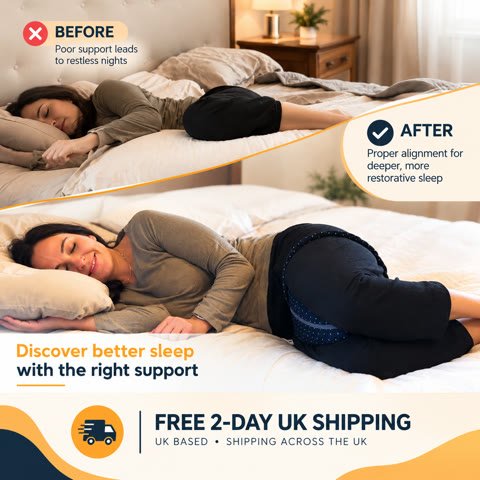 Hip Pillow - Before & After — Static Ads sample by EcomSharks