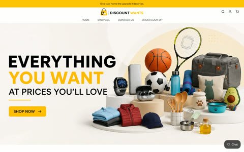 Discount Wants - Home & Lifestyle Gadgets Store — Websites & Stores sample by EcomSharks